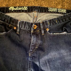 MADEWELL JEANS WOMEN'S SKINNY SKINNY 30 X 32 DARK WASH